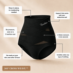 Culotte gainante post-partum à bande croisée 360°