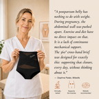 Culotte gainante post-partum à bande croisée 360°