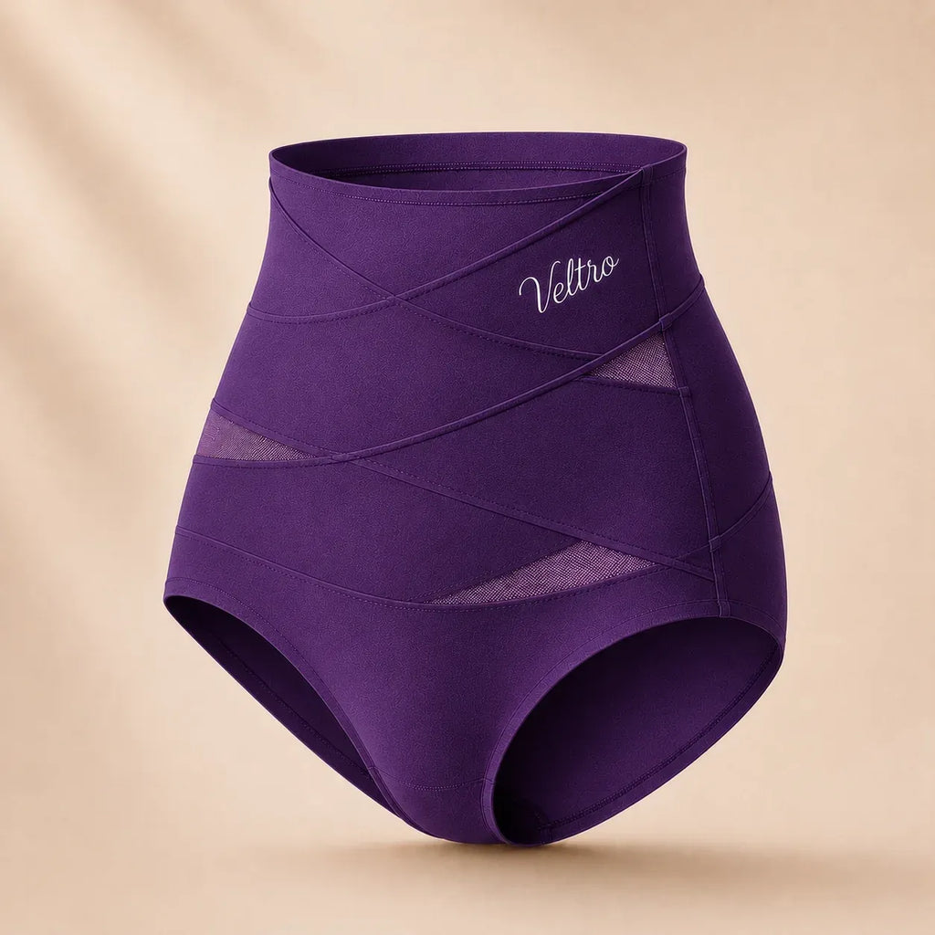 Culotte gainante post-partum à bande croisée 360°
